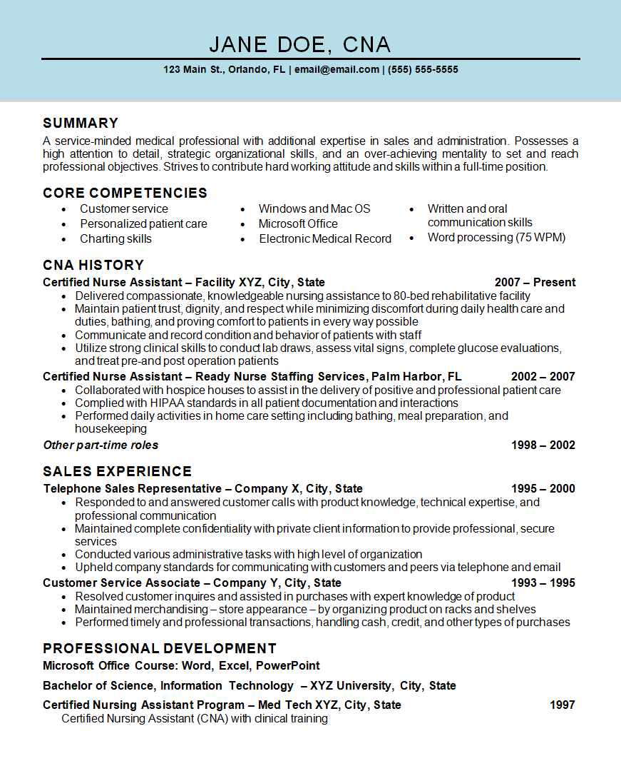 pin on resume examples certified nurse assistant resume on pin on resume examples