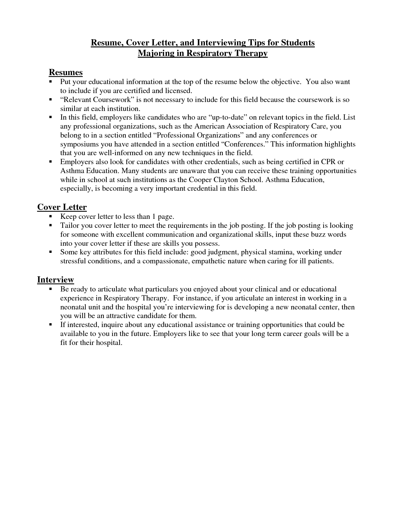 respiratory therapist cover letter resume cover letter and interviewing tips for students majoring cover letter for resume job cover letter cover letter respiratory therapist schools near me on respiratory therapist cover letter resume cover letter and interviewing tips for students majoring cover letter for resume job cover letter cover letter