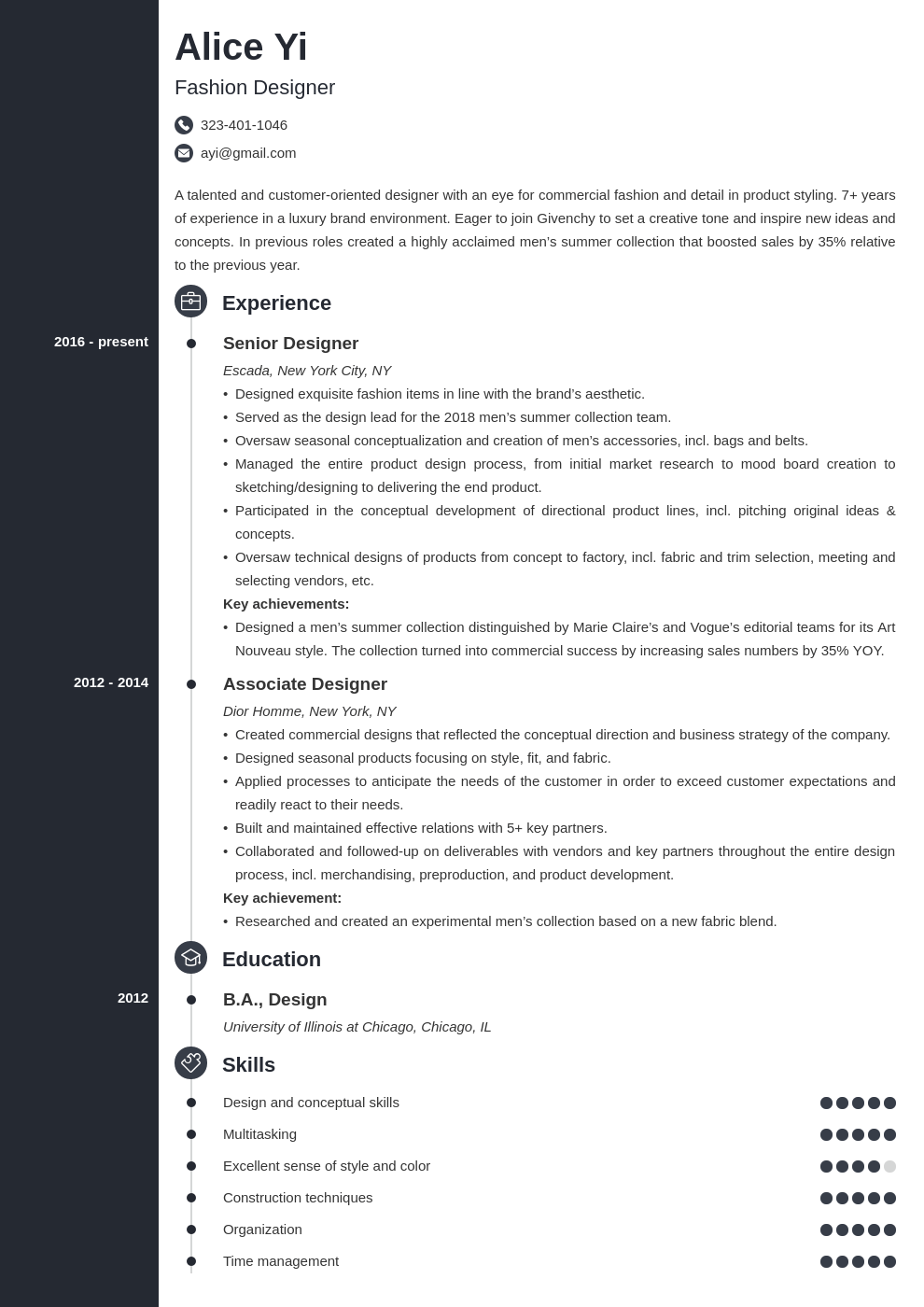 fashion designer resumetemplates on fashion designer resume example template concept resume design resume examples fashion designer resume