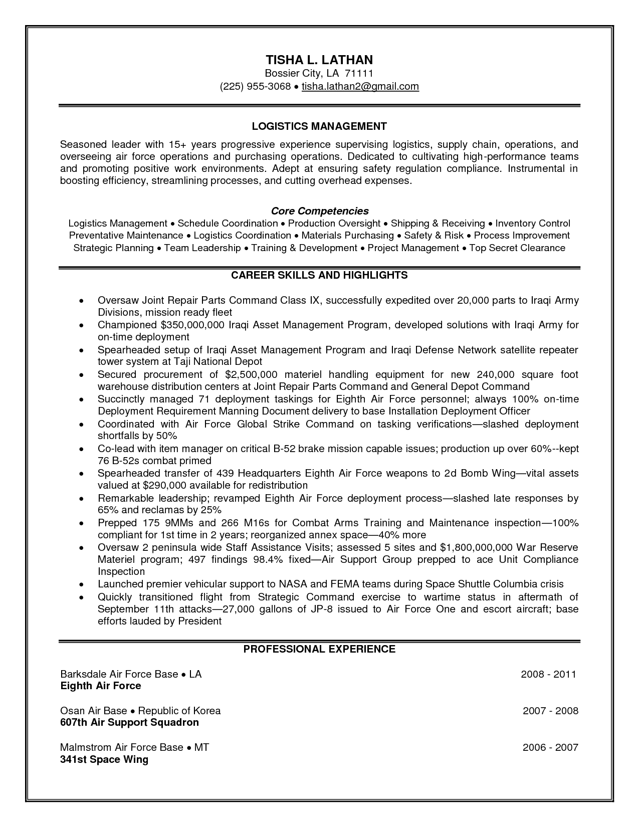 shipping and receiving near me on logistics project manager in baton rouge la resume tisha lathan logistics management operations management job description