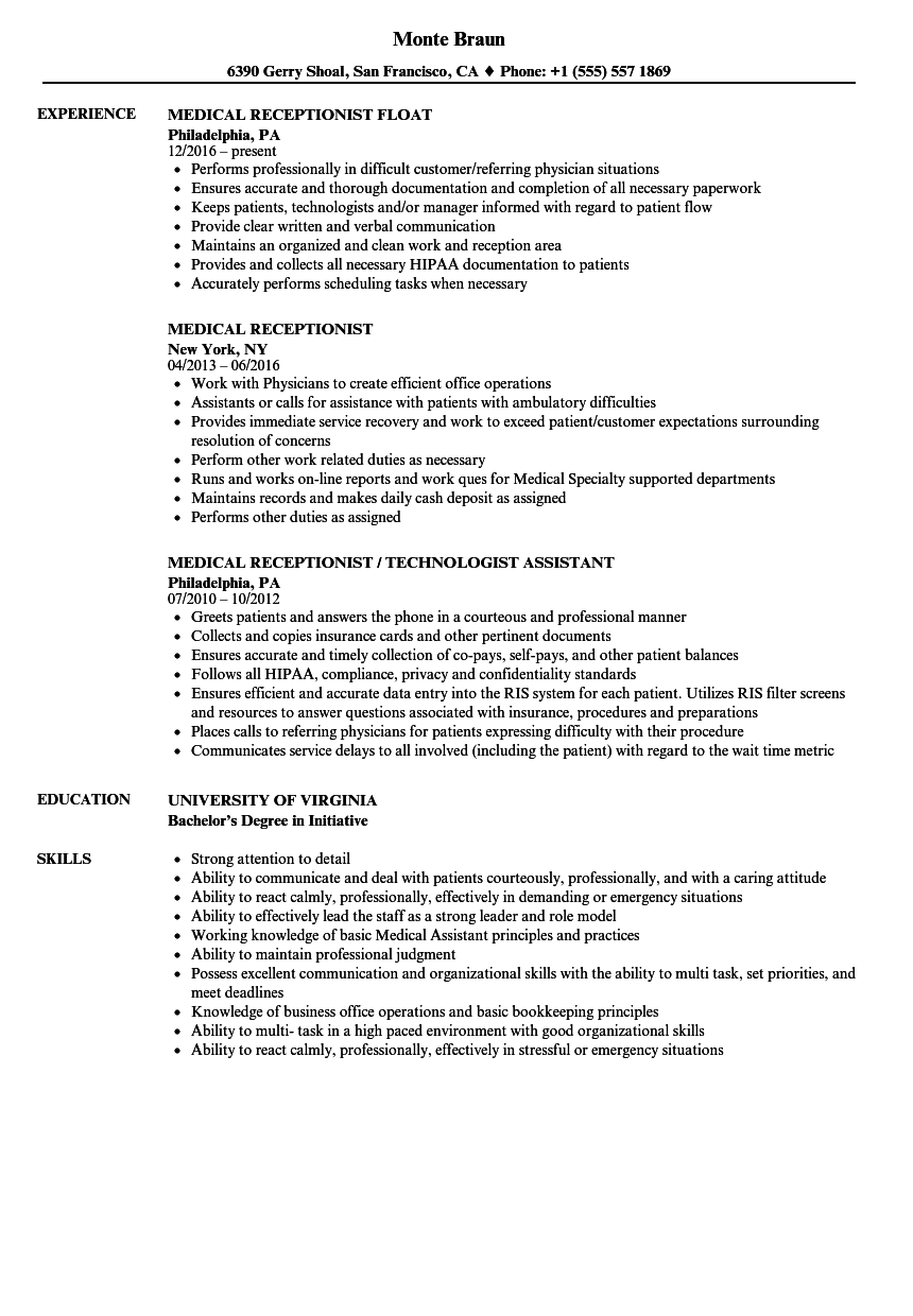 creditcards1 net nbspcreditcards1 resources and information medical receptionist medical assistant resume receptionist jobs medical administration duties on creditcards1 net nbspcreditcards1 resources and information medical receptionist medical assistant resume receptionist jobs