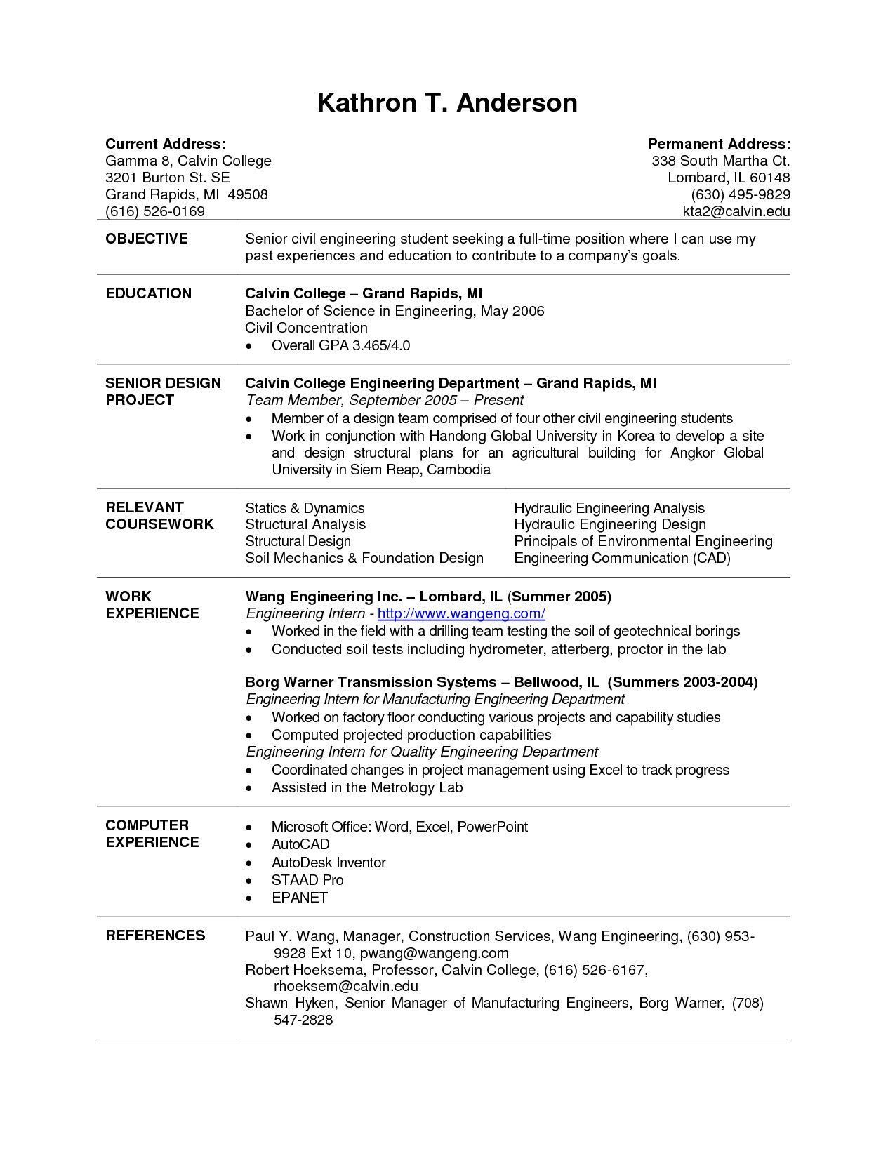 resume format for computer science engineering students for internship on resume examples college students little experience in 2021 college resume template student resume template internship resume