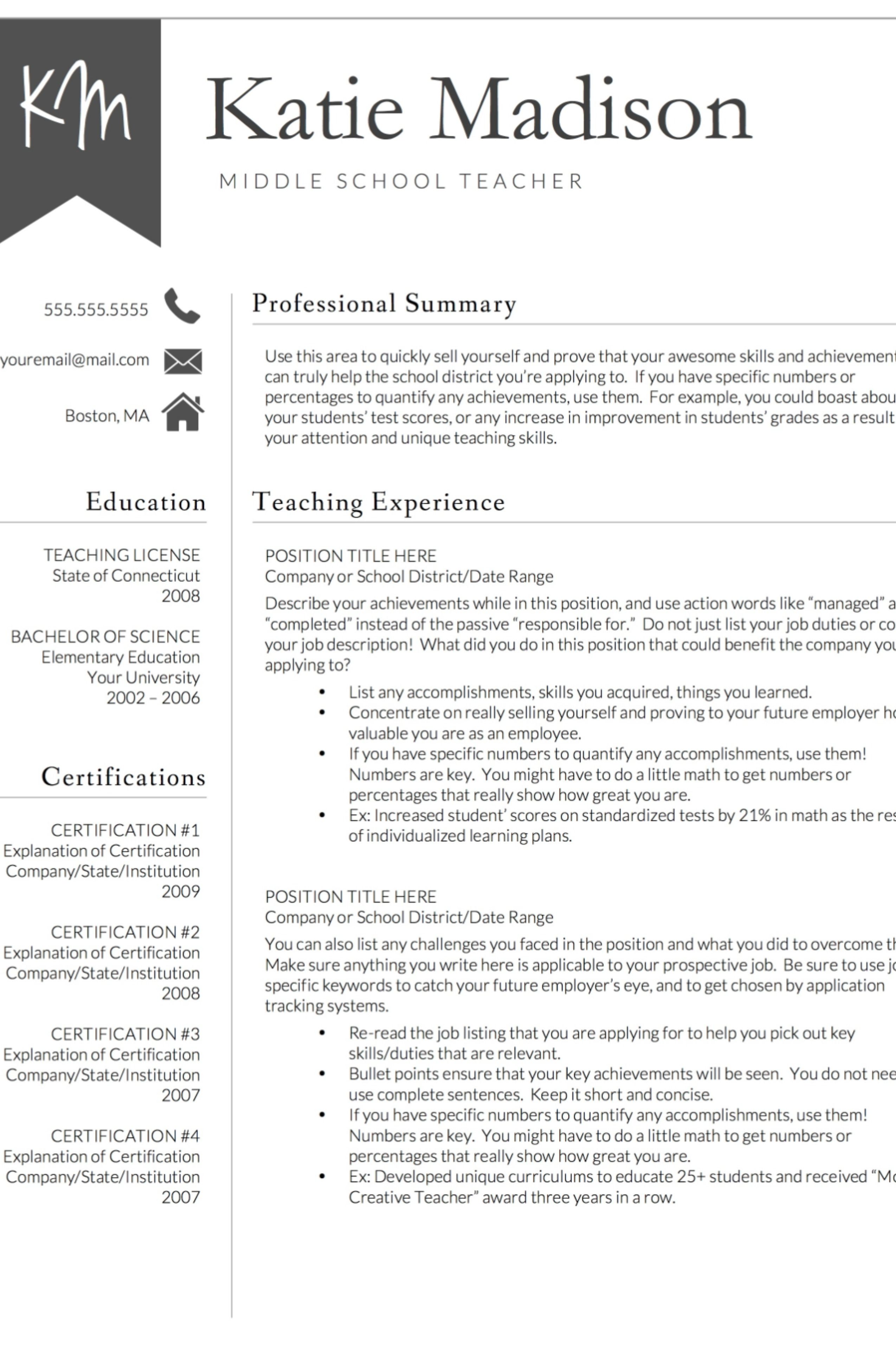 educator resume template on 85 teacher resume templates teacher career tips ideas teacher resume teaching resume teacher resume template