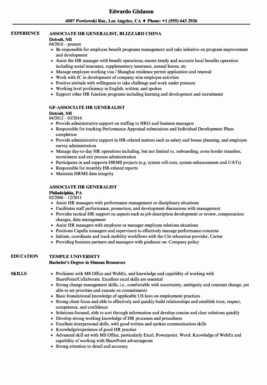 human resources generalist resume sample on human resource generalist resume examples beautiful associate hr generalist resume samples resume examples job resume examples resume objective examples