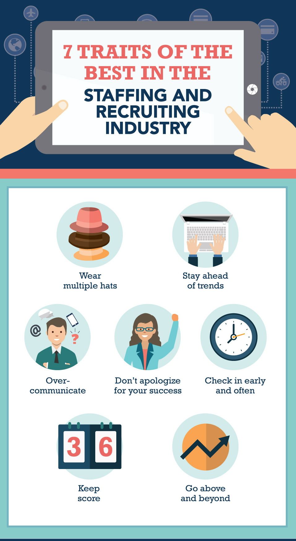 qualities of a bartender on 7 traits of the best in the staffing and recruiting industry hr hrtech recruitment recruiting staf staffing agency staffing company recruitment marketing