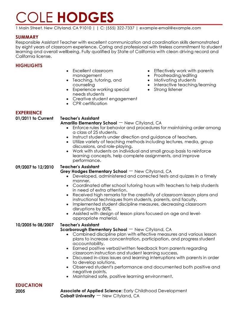 early childhood teacher resume on tips on how to build a good preschool teacher resume teacher resume template preschool teacher resume teacher resume examples
