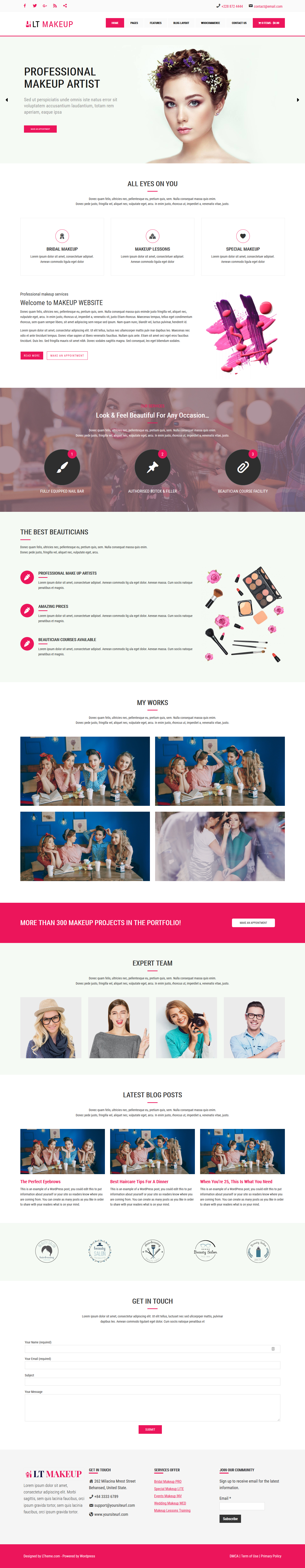 makeup artist website on l theme lt makeup free responsive makeup artist cosmetics store wordpress theme lt makeup wordpress theme responsive cosmetic store wordpress theme design