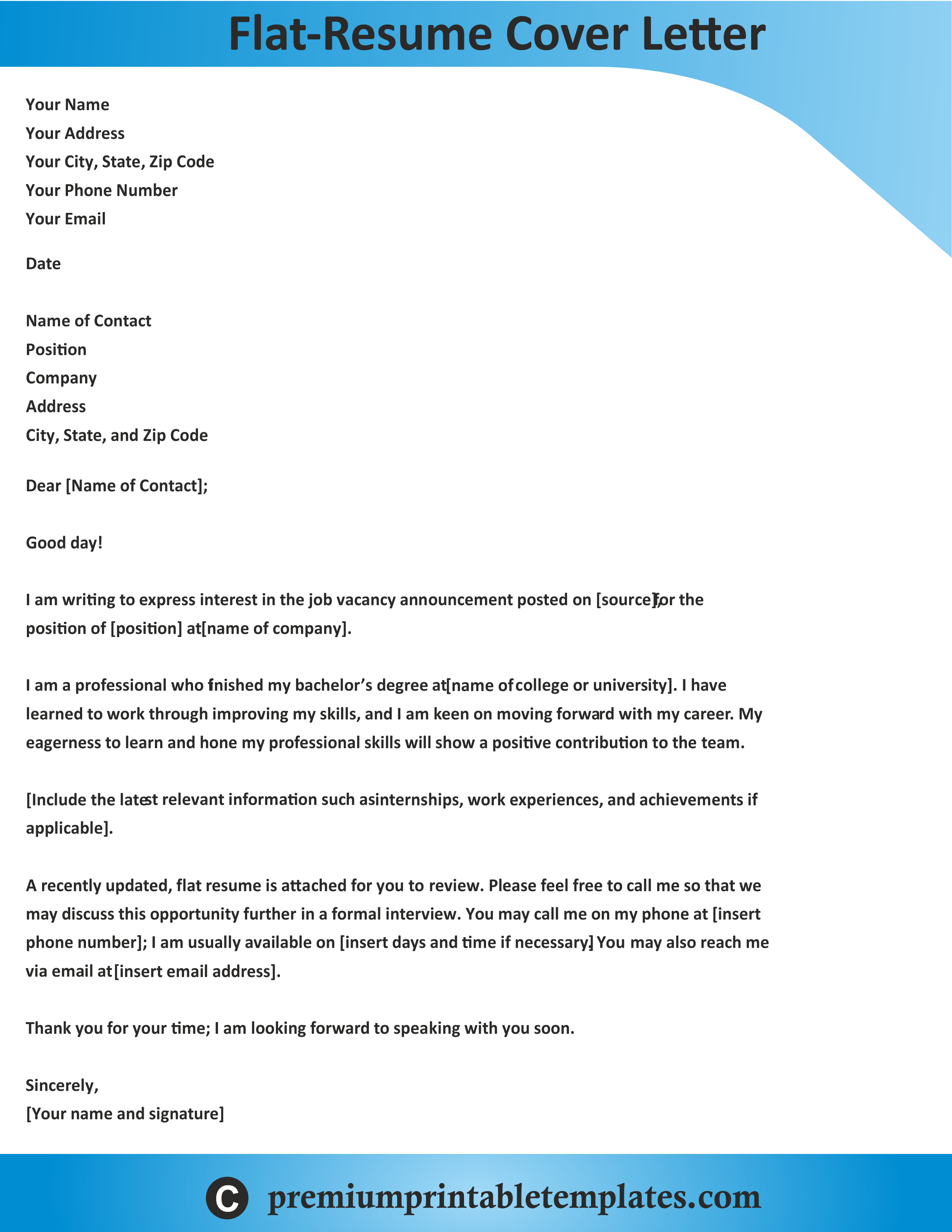 how to email a resume on flat resume cover letter template pack of 5 premium printable templates cover letter for resume resume cover letter template application cover letter