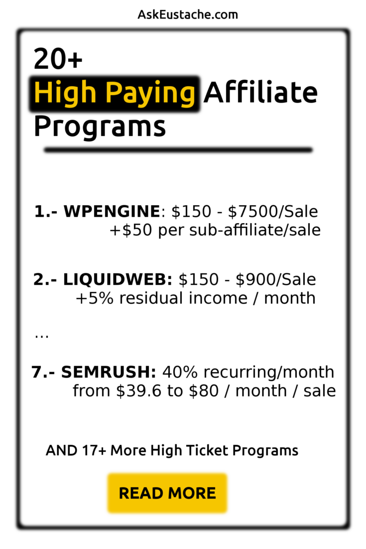 best paid affiliate programs on 50 best high paying affiliate programs that pay up to 7500 sale learn affiliate marketing pinterest affiliate marketing affiliate marketing strategy