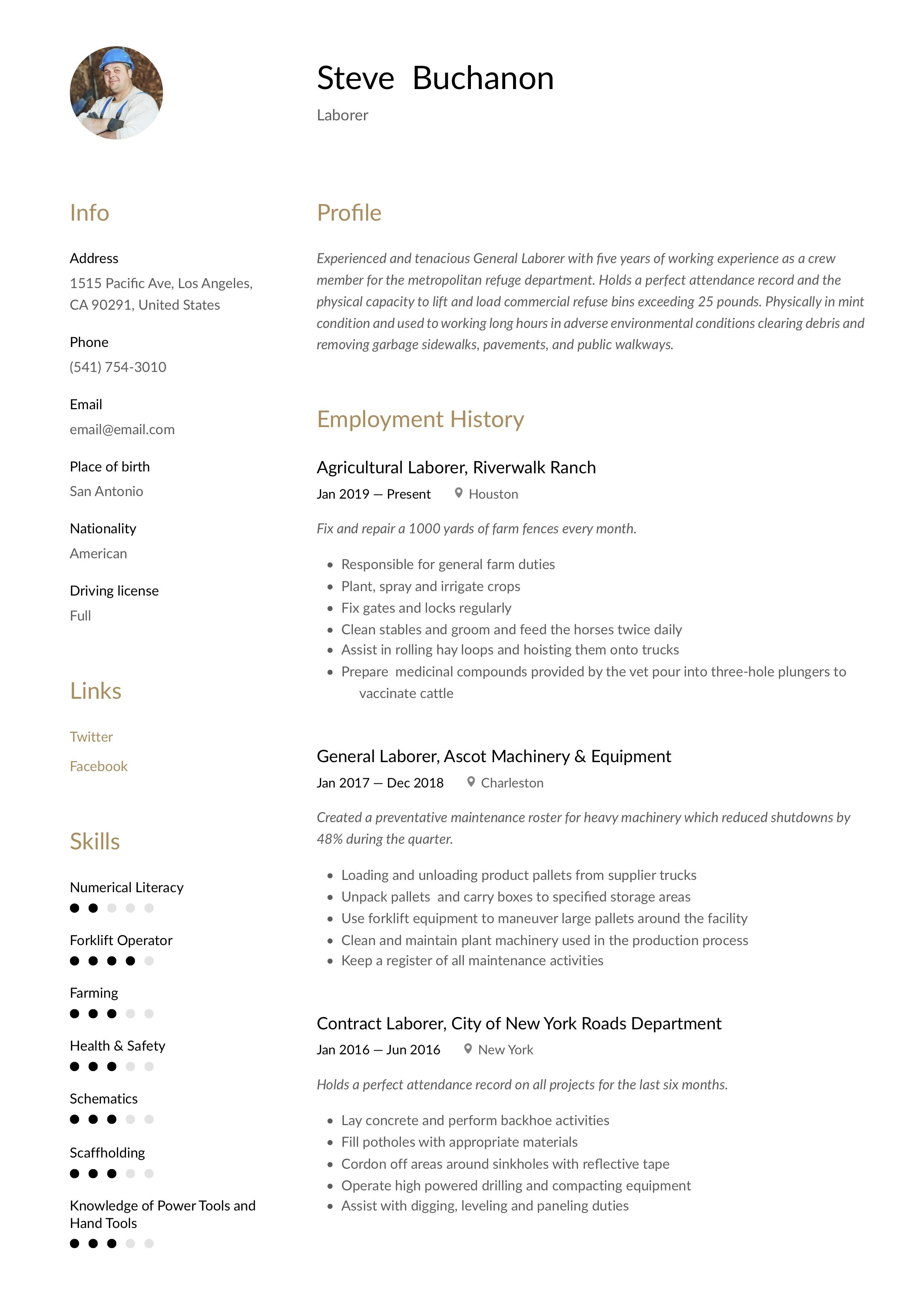 general labor jobs near me on general laborer resume template guided writing resume writing resume guide