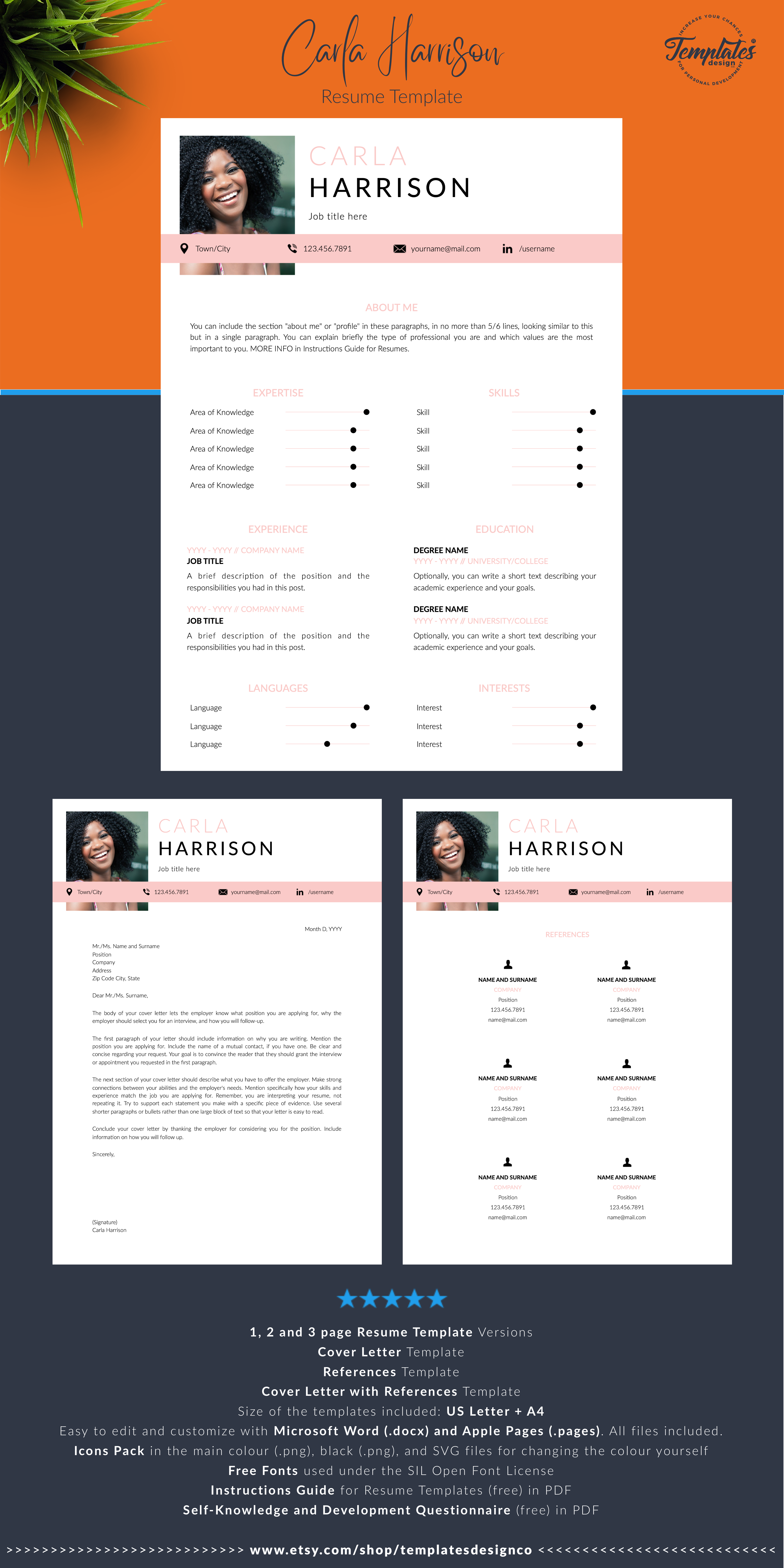 professional resume with photo modern cv template for word etsy reference letter template cv template resume template word how to label page 2 of resume on professional resume with photo modern cv template for word etsy reference letter template cv template resume template word