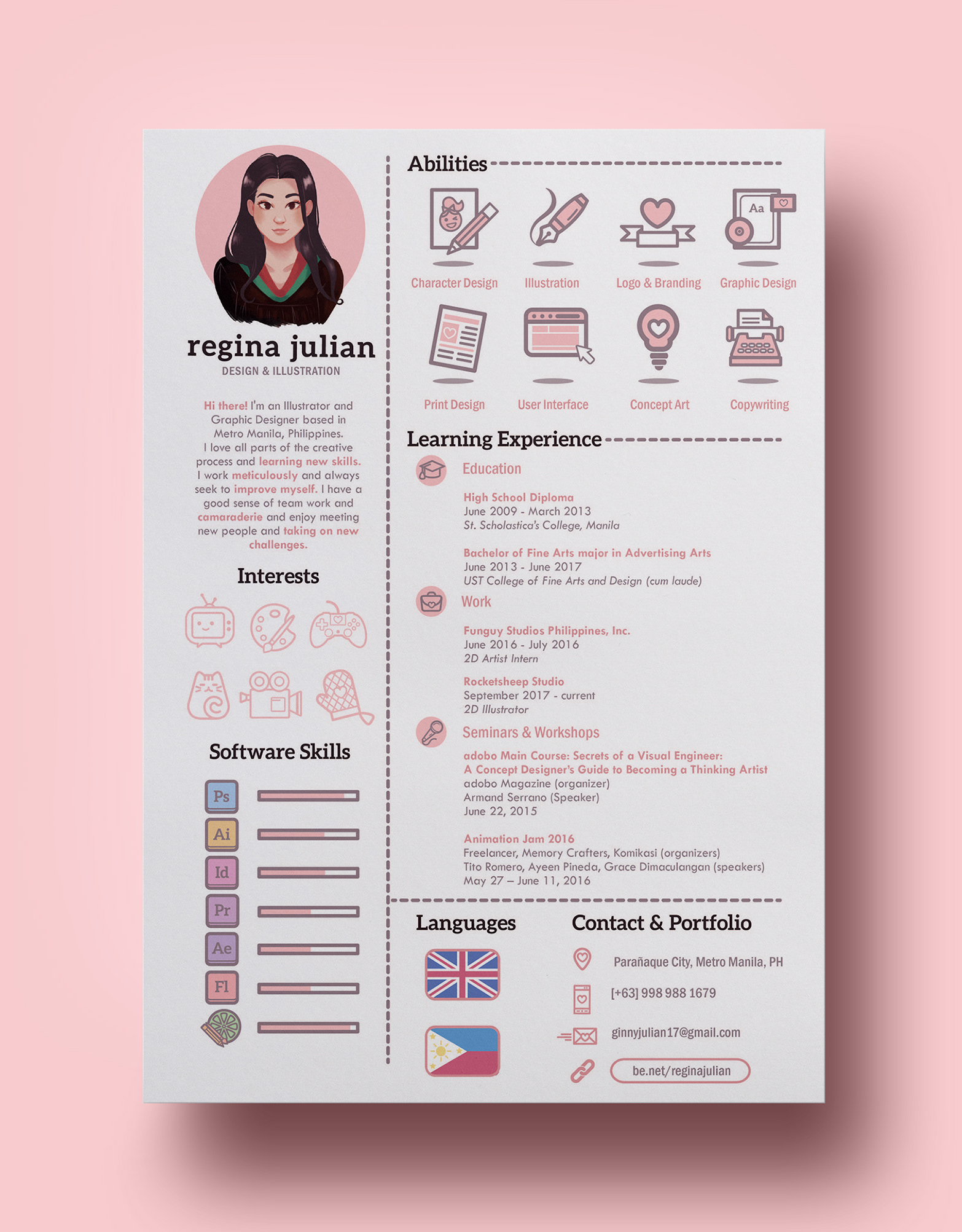 resume for a graphic designer on graphic designer illustrator resume cv and personal branding cv kreatif desain sampul buku desain resume