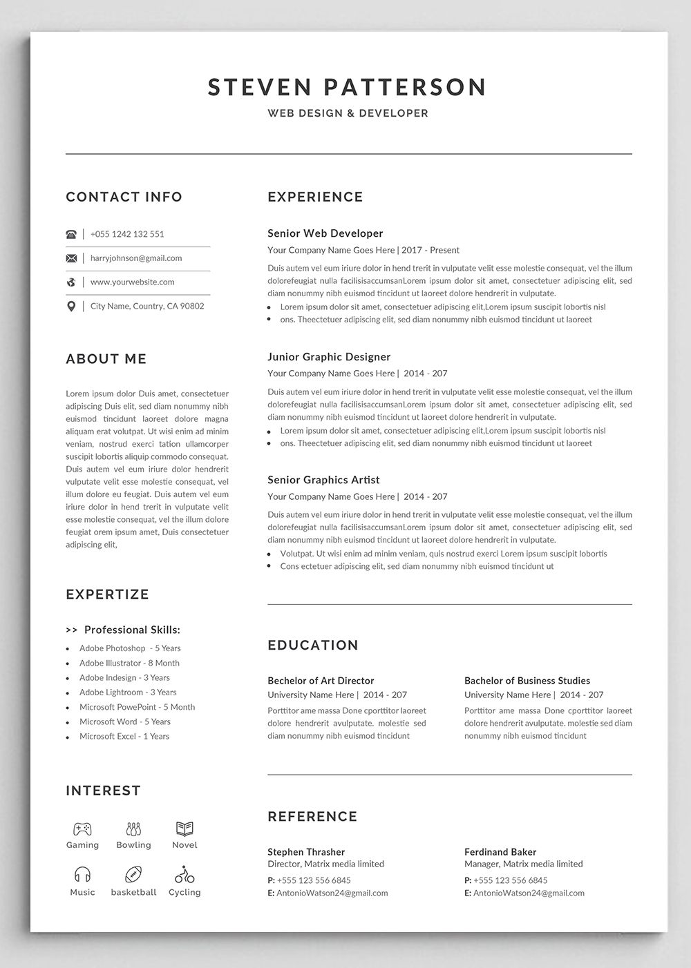 make a resume look professional on modern and creative resume template modern professional resume template for word cv resume cover letter in 2021 resume design resume template professional cover letter for resume