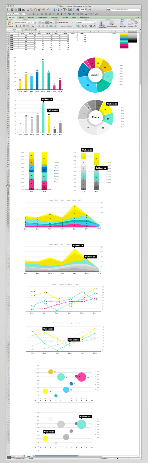 excel infographic dashboard template on magnaglobal infographic excel template by bureau oberhaeuser via behance excel templates excel dashboard templates data visualization