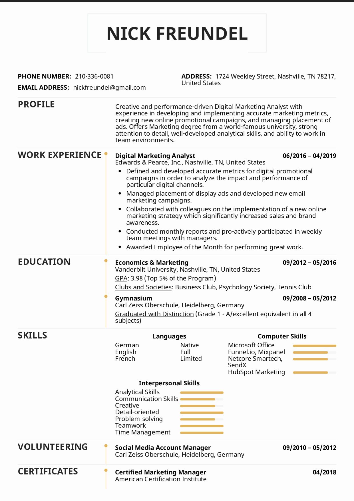 top marketing skills for resume on digital marketing resume sample elegant resume examples by real people digital marketing analyst marketing resume resume examples registered nurse resume