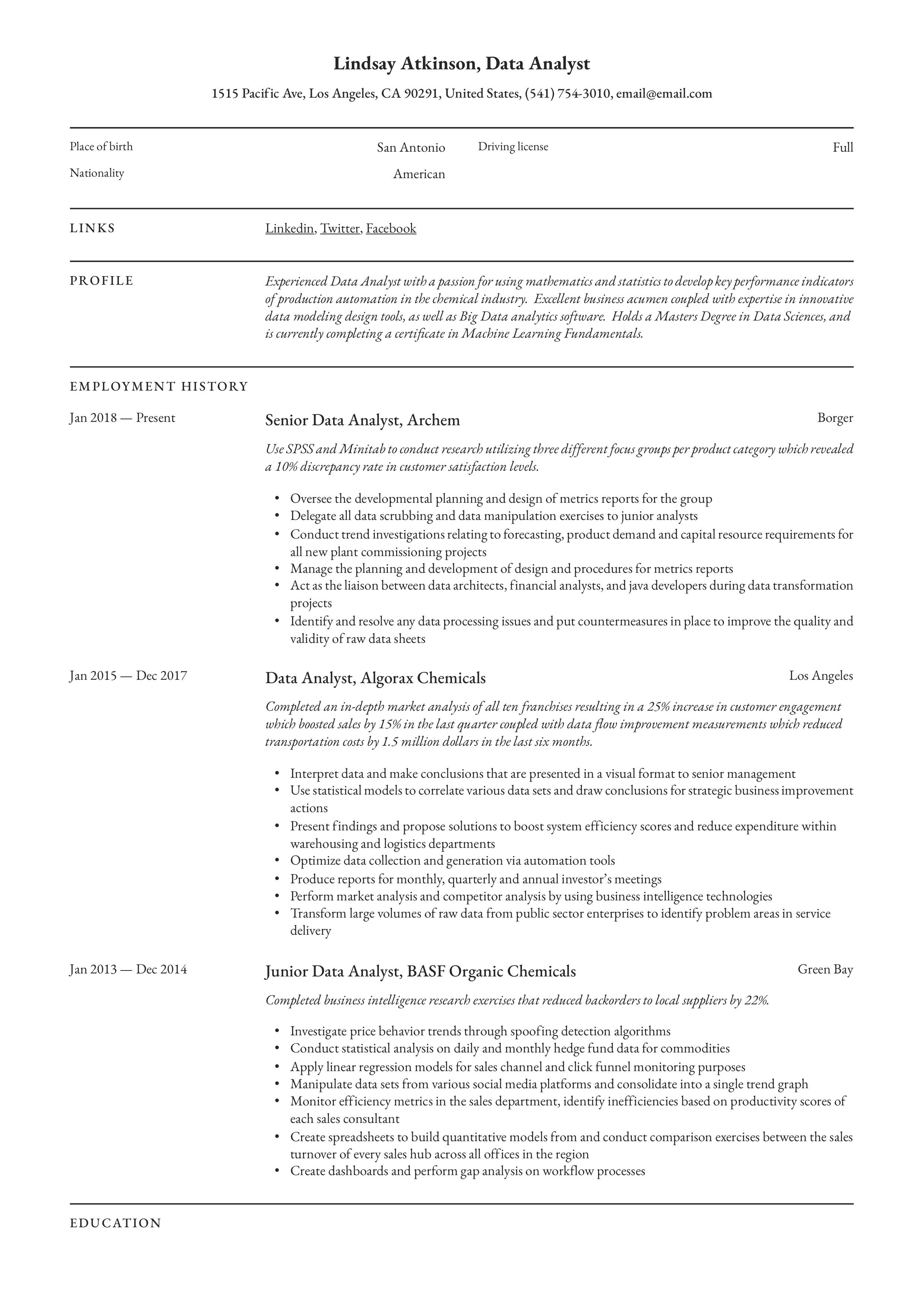 data engineer resume example on data analyst resume template job description template teacher resume template teacher resume