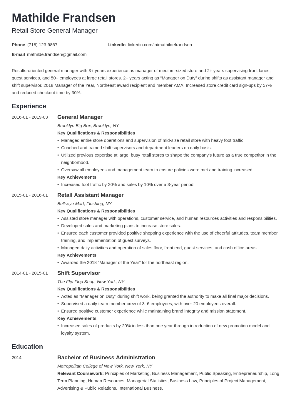 retail general manager resume on general manager resume example template minimo resume examples manager resume job resume examples