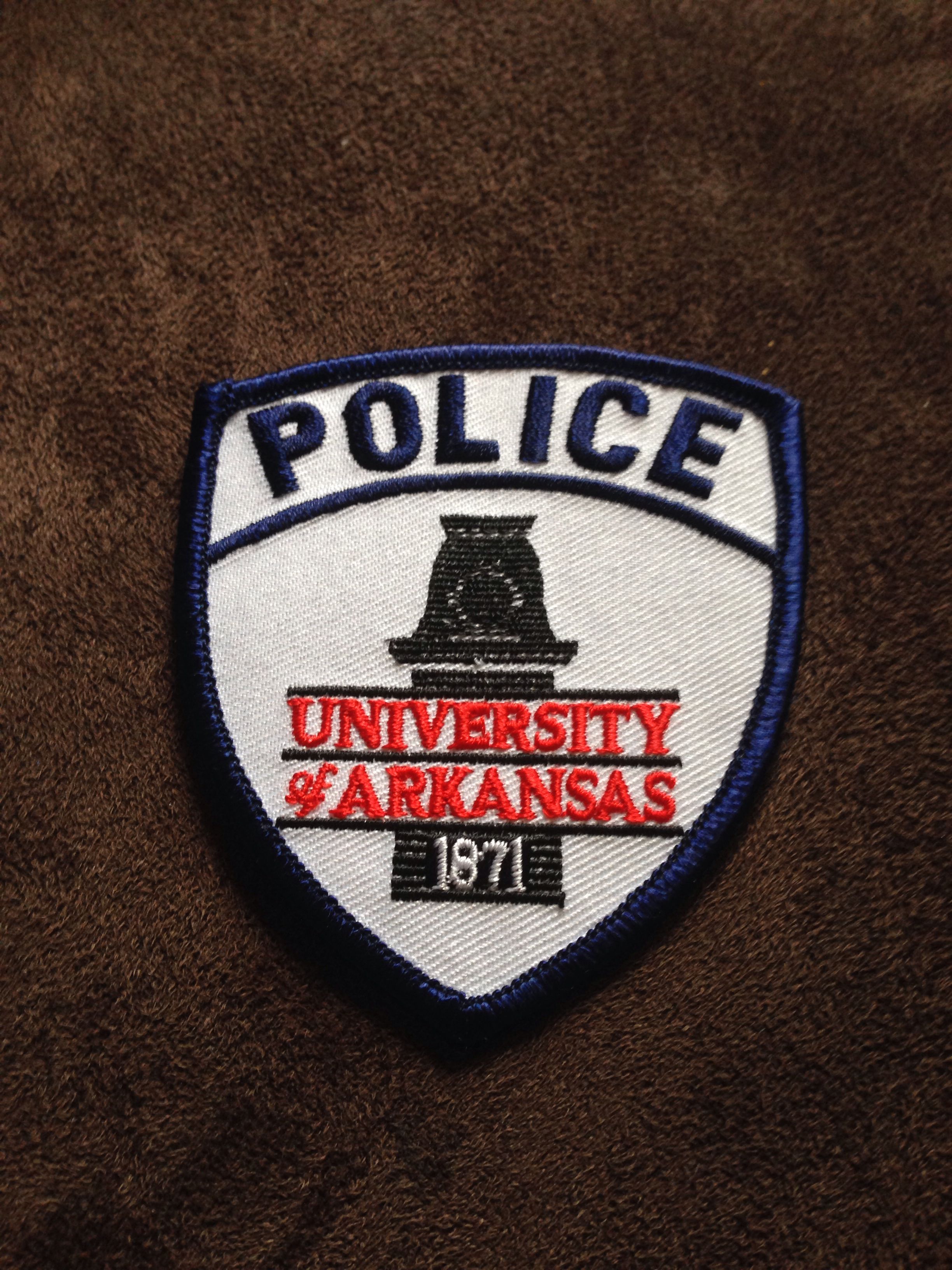 colleges for law enforcement on university of arkansas police department smaller version police police department police patches