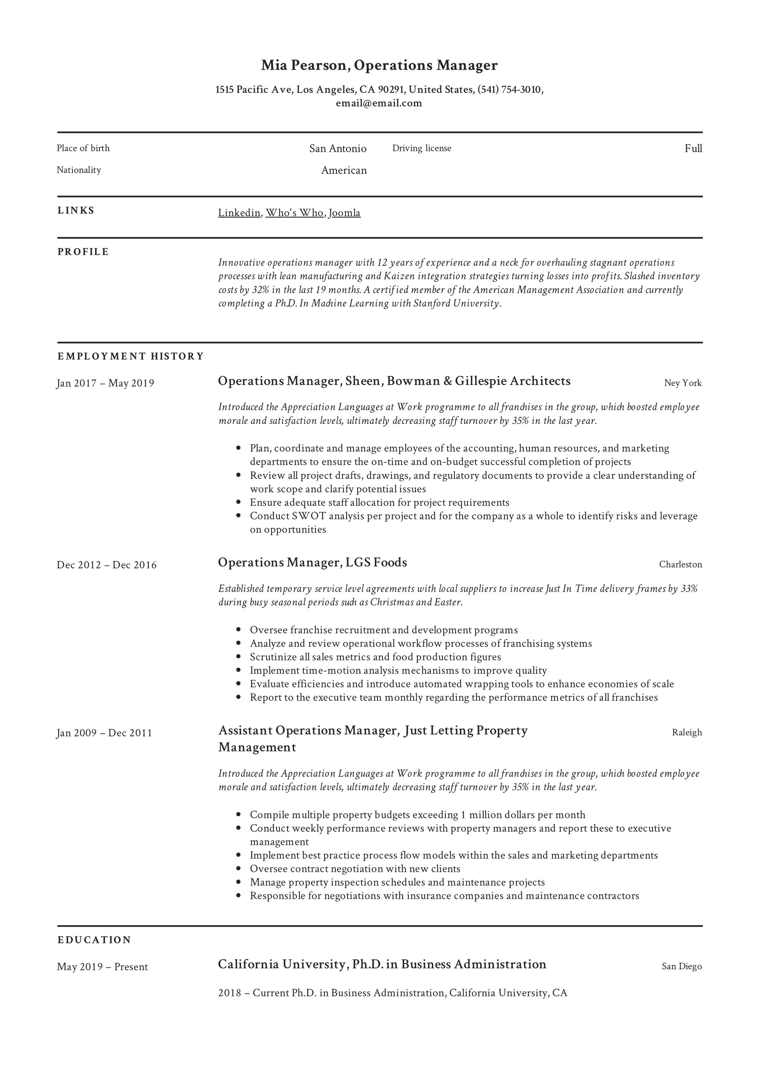 operations manager resume template operations management manager resume resume writing director of operations job description on operations manager resume template operations management manager resume resume writing