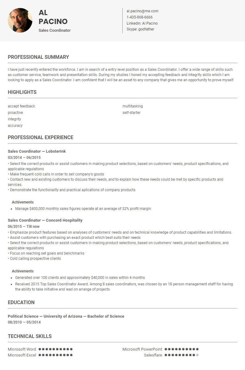 lead sales associate resume on sales coordinator resume sample template by skillroads https skillroads com sample sales coordinator cv resume sample resume how to apply