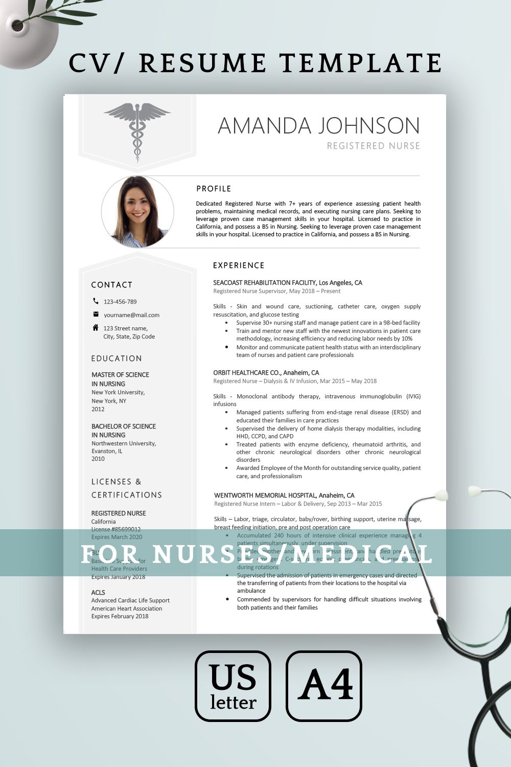nursing resume template on nursing resume template nurse resume template medical resume etsy medical resume template medical resume nursing resume template