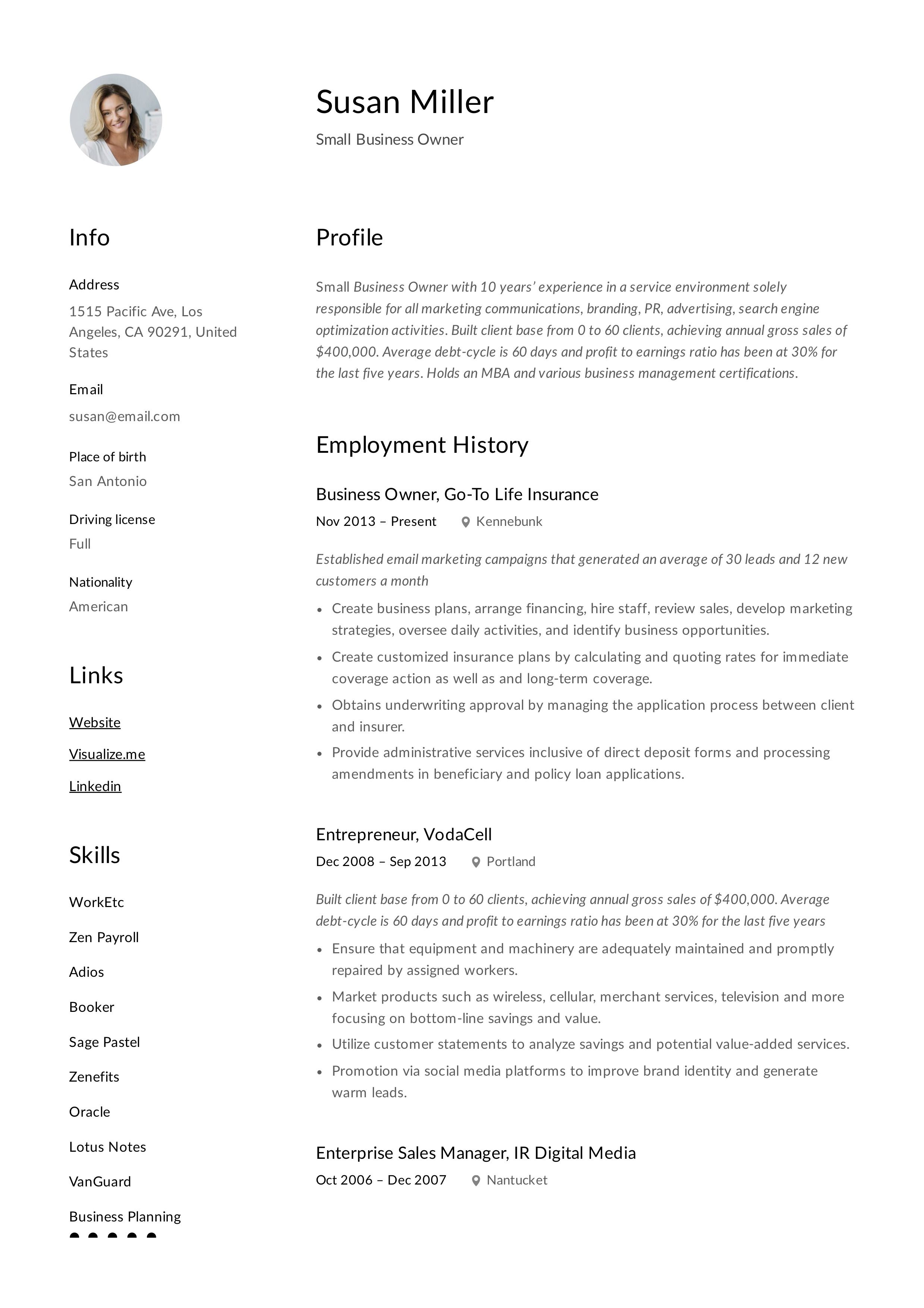 small business owner resume sample on 12 small business owner resume examples ideas resume examples small business owner resume guide