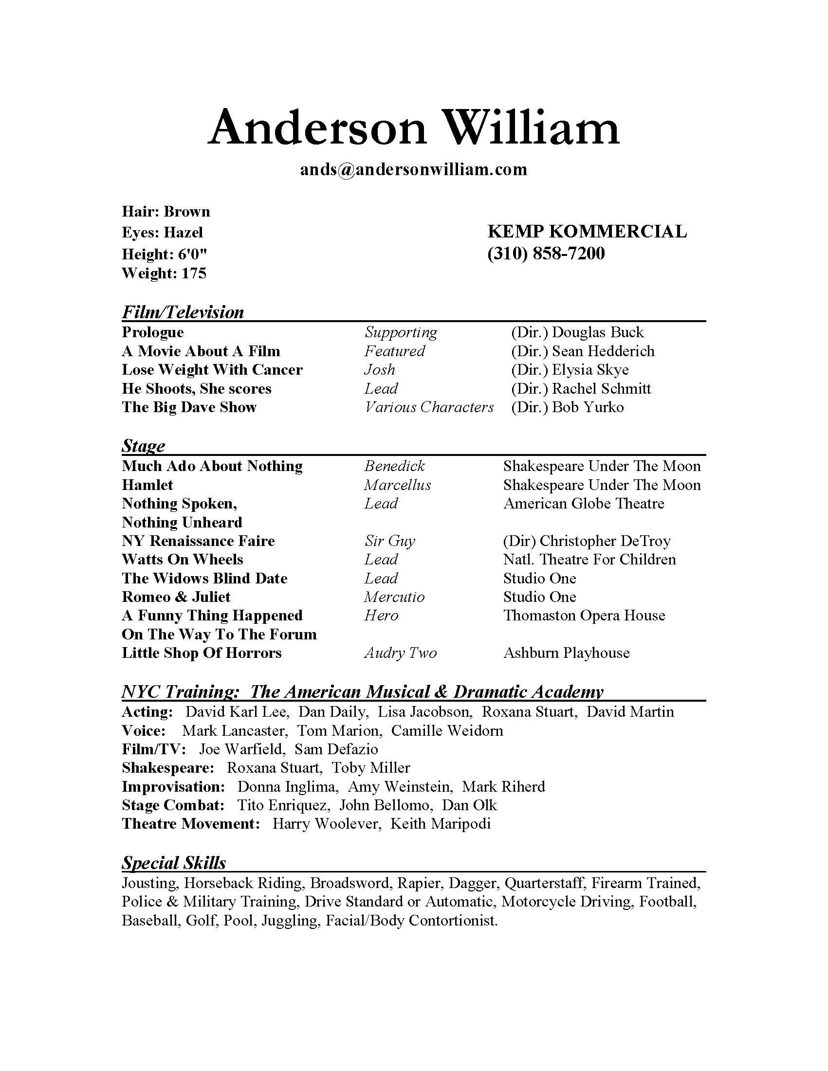 beginning child actor resume sample on resumes on pinterest resume resume writing and high schoolscareer resume template career resume template