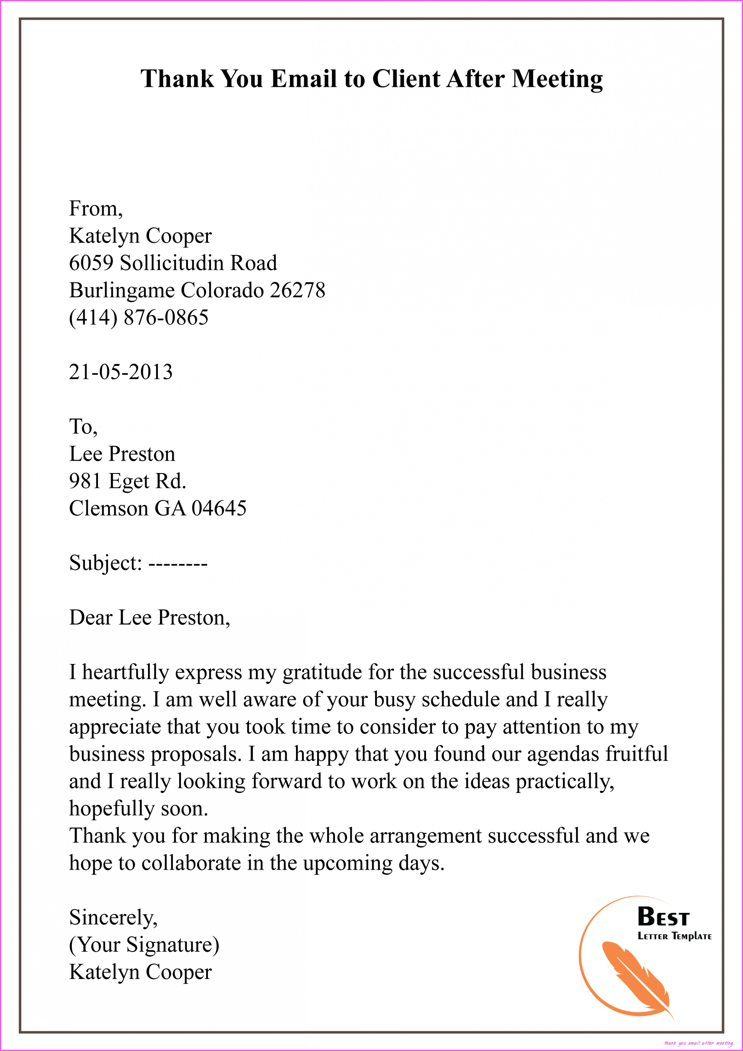 meeting follow up email on 9 ideas to organize your own thank you email after meeting thank you email after meeting https bu thank you email business letter sample thank you messages