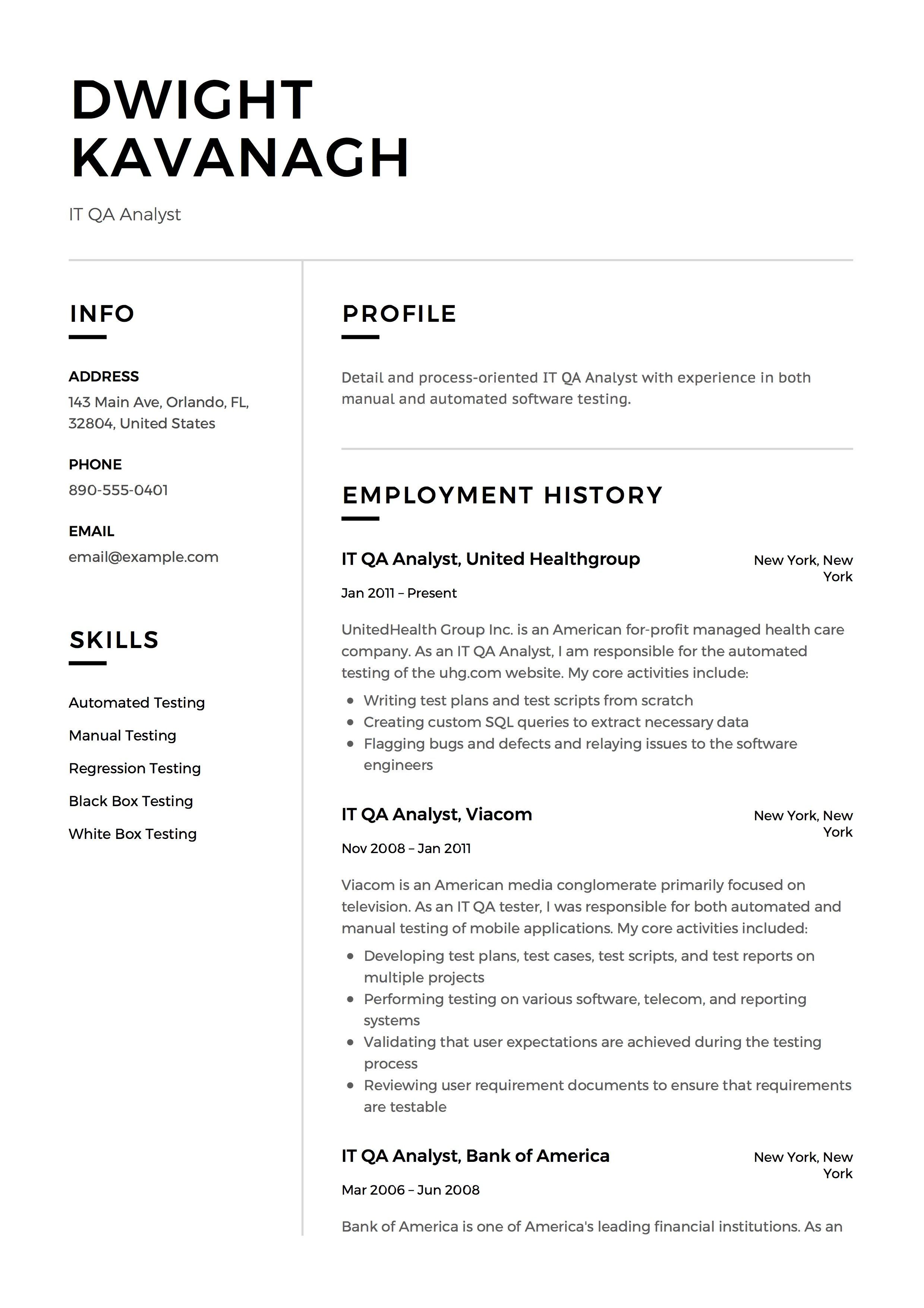 it qa analyst resume example template sample cv formal design creative free download in pdf resume examples resume guide free resume examples software quality analyst resume on it qa analyst resume example template sample cv formal design creative free download in pdf resume examples resume guide free resume examples