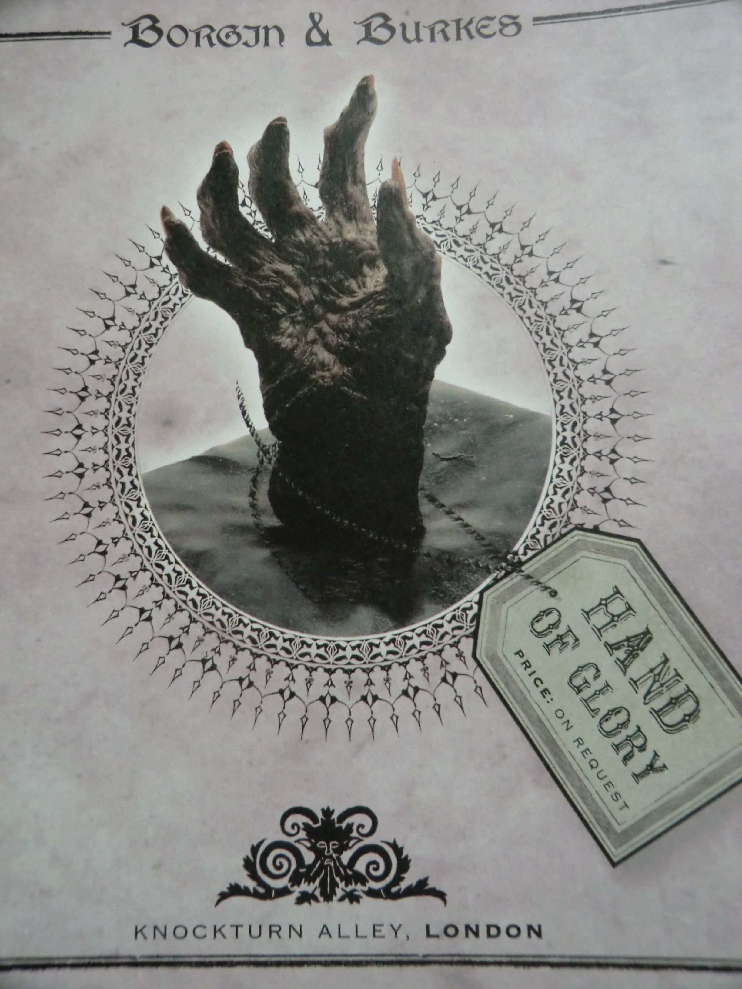 independent sales rep on hand of glory potter harry potter glory