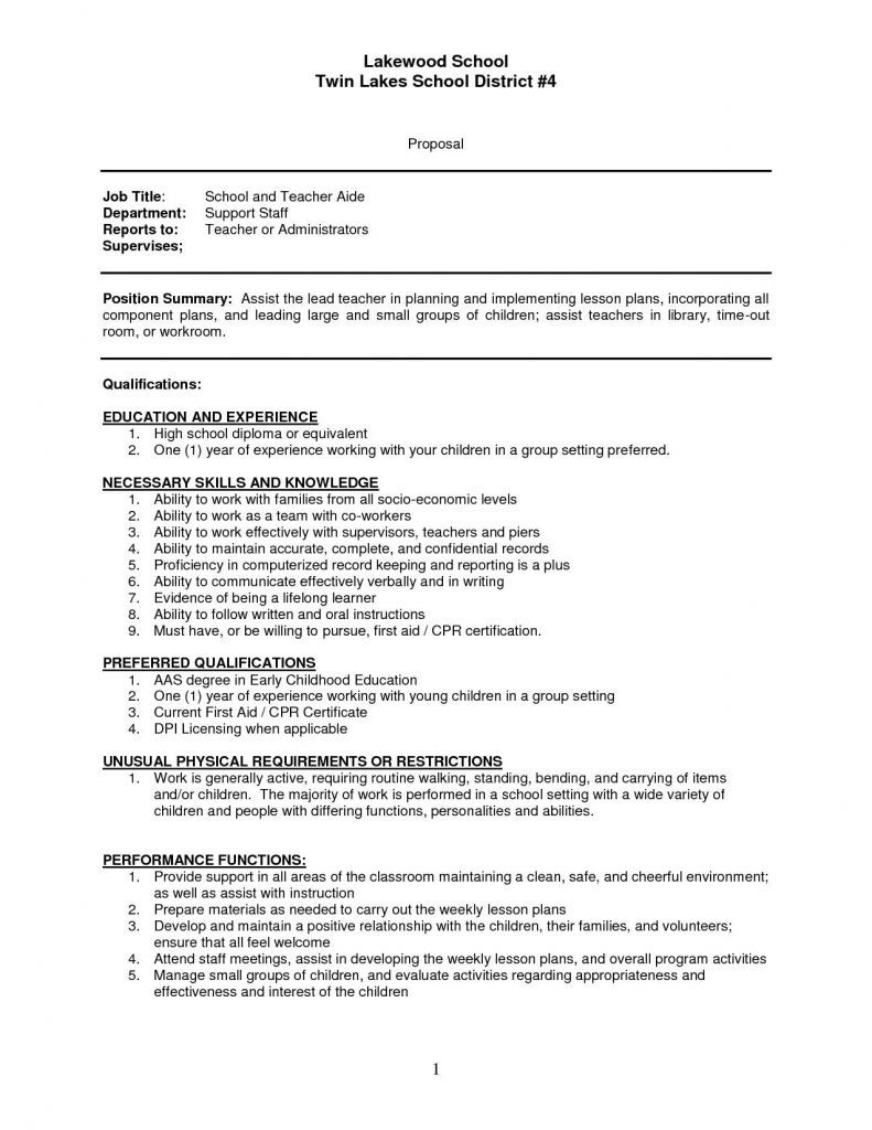 pin on mr king teacher aide job description on pin on mr king
