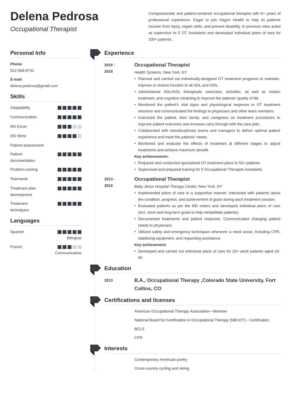 pediatric occupational therapist resume on occupational therapy resume example template muse resume examples job resume examples resume skills