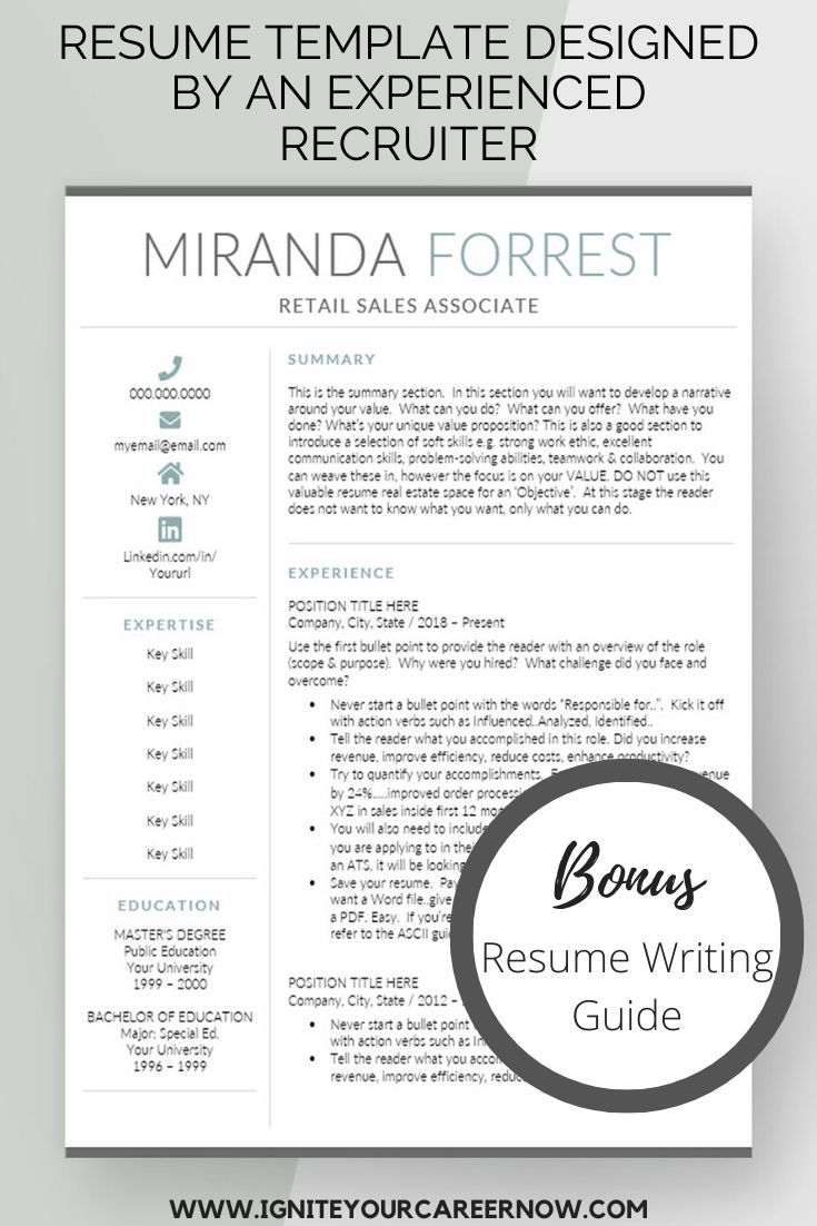 resume key qualification words on resume templates from an award winning resume writer by igniteyourcareer teacher resume template resume template word resume advice