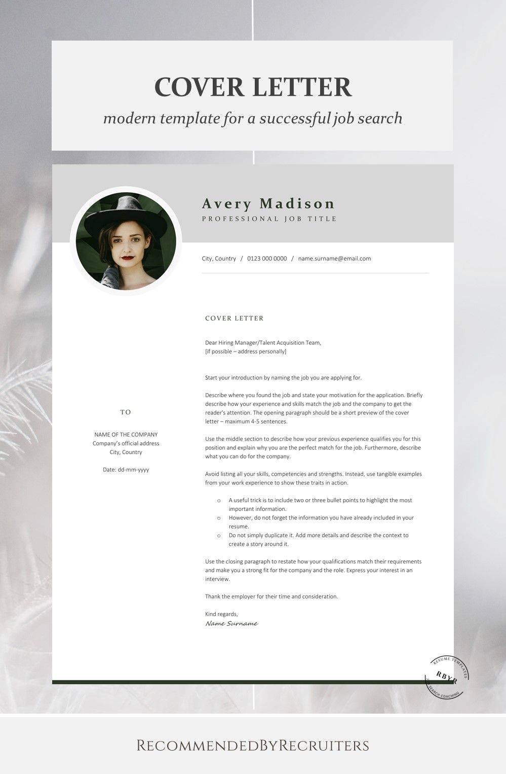 what should go on a resume on modern resume template with photo instant download resume cv etsy in 2021 cover letter template cover letter design lettering