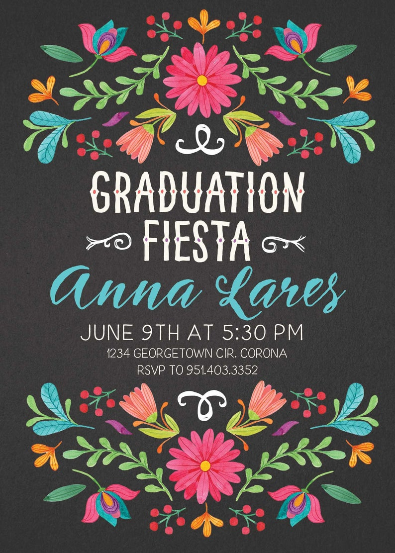 2021 graduation date high school on fiesta graduation invitation 2021 graduation party invite etsy in 2021 graduation party invitations graduation invitations party invitations