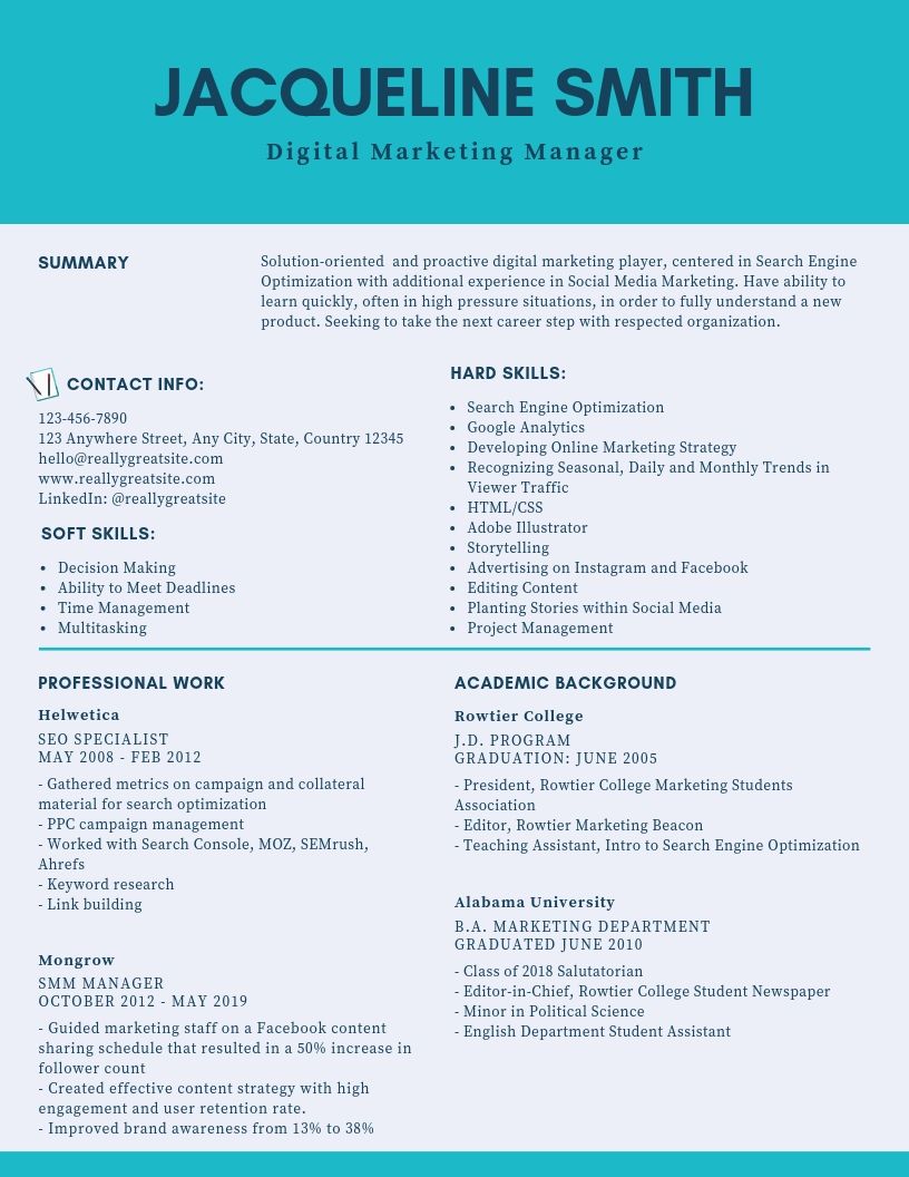 top marketing skills for resume on digital marketing manager resume samples templates pdf doc 2021 digital marketing manager resumes bot digital marketing manager marketing resume manager resume