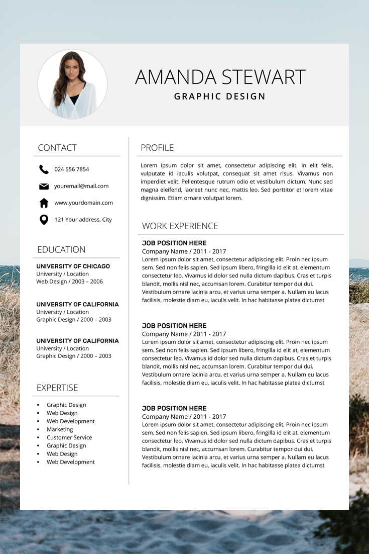 easy resume templates on resume template cv cover letter amanda stewart 188109 resume templates design bundles resume template professional resume template cv template professional