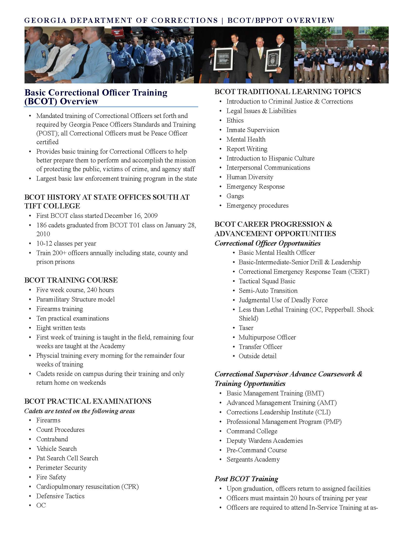 becoming a correctional officer on basic correctional officer training basic probation and parole officer training mandated training for correctio parole parole officer department of corrections