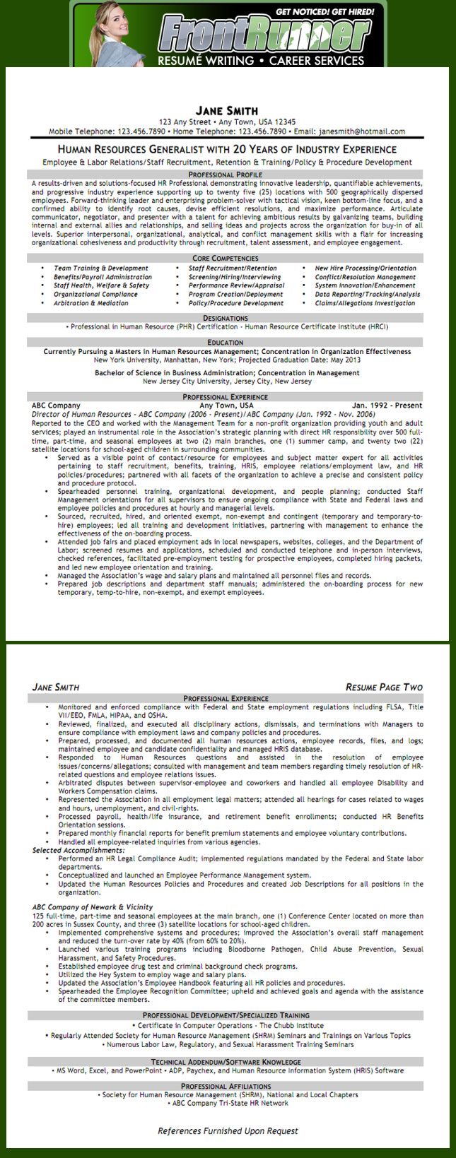 human resources generalist resume sample on professional resume samples curriculum vitae samples human resources resume human resources cover letter for resume