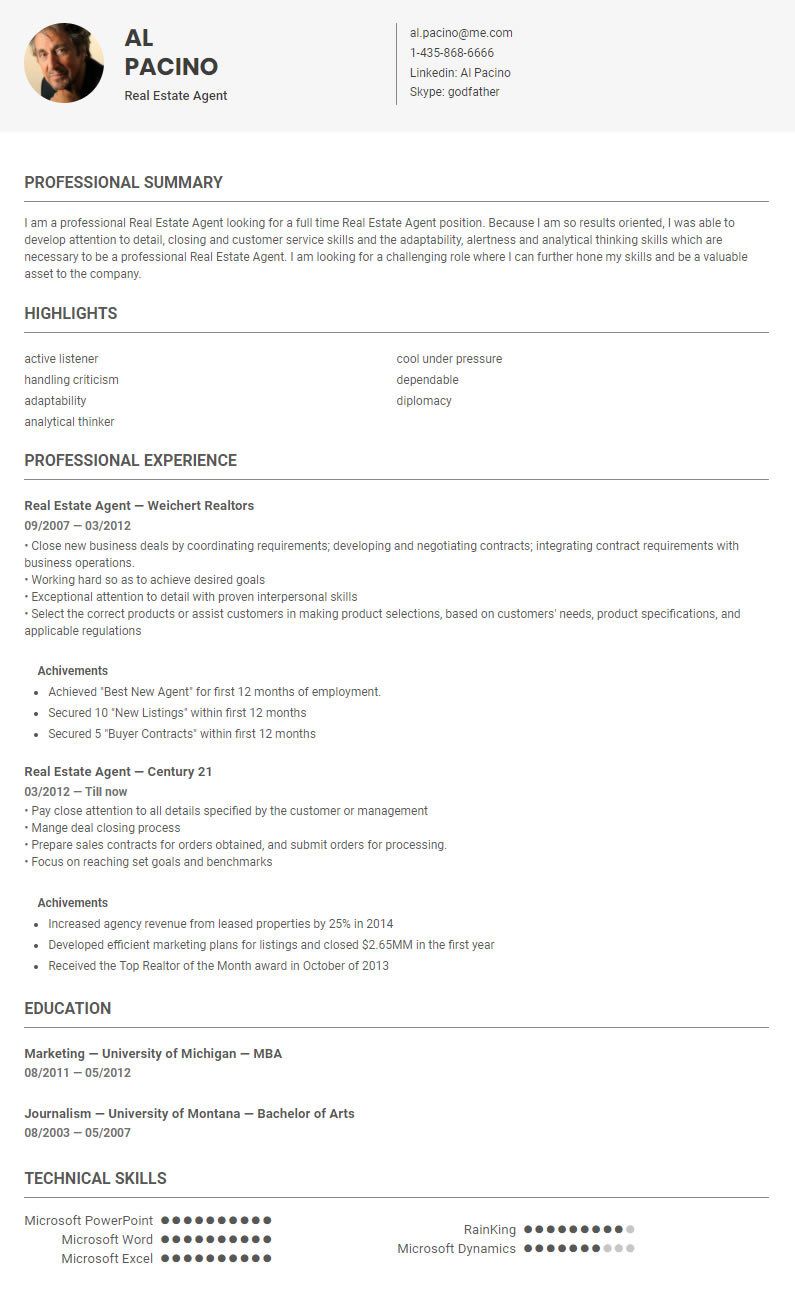 real estate agent resume on real estate agent cv sample by skillroads https skillroads com sample real estate real agent thinking skills cv resume sample