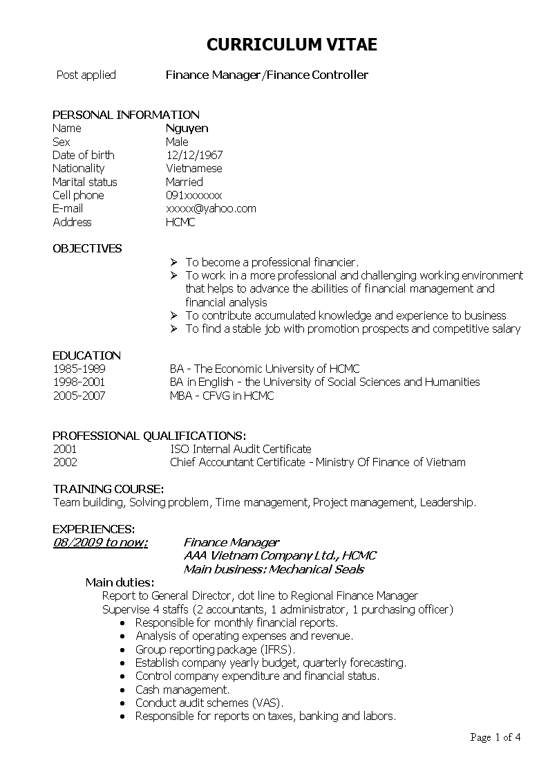 finance controller resume how to draft a finance controller resume download this finance controller resum curriculum vitae examples curriculum vitae finance financial professional resume examples on finance controller resume how to draft a finance controller resume download this finance controller resum curriculum vitae examples curriculum vitae finance