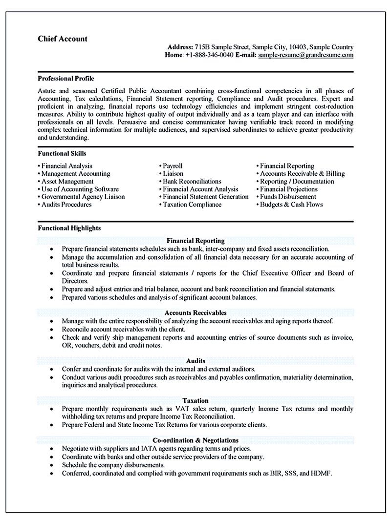 staff accountant resume sample on accounting resume ought to be perfect in any way if you want to make a resume to be an accounting it is v job resume format accountant resume resume examples