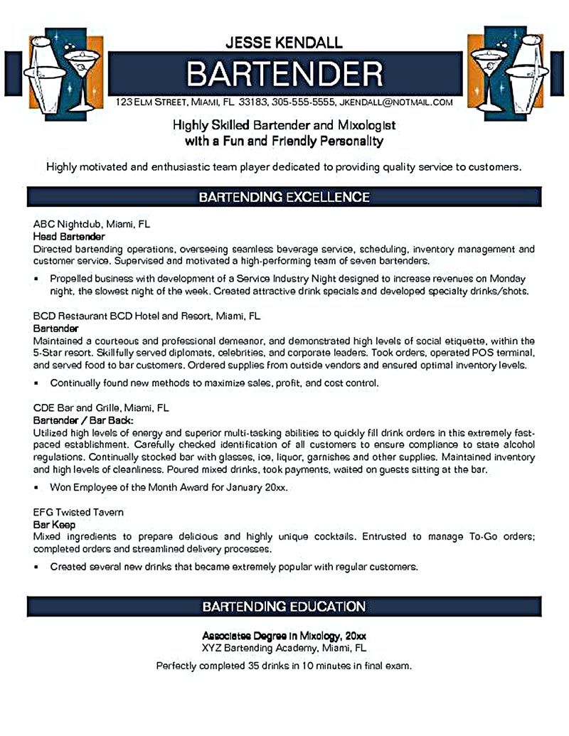 free bartender resume templates on resumebartender duties resume bartender resume reviews