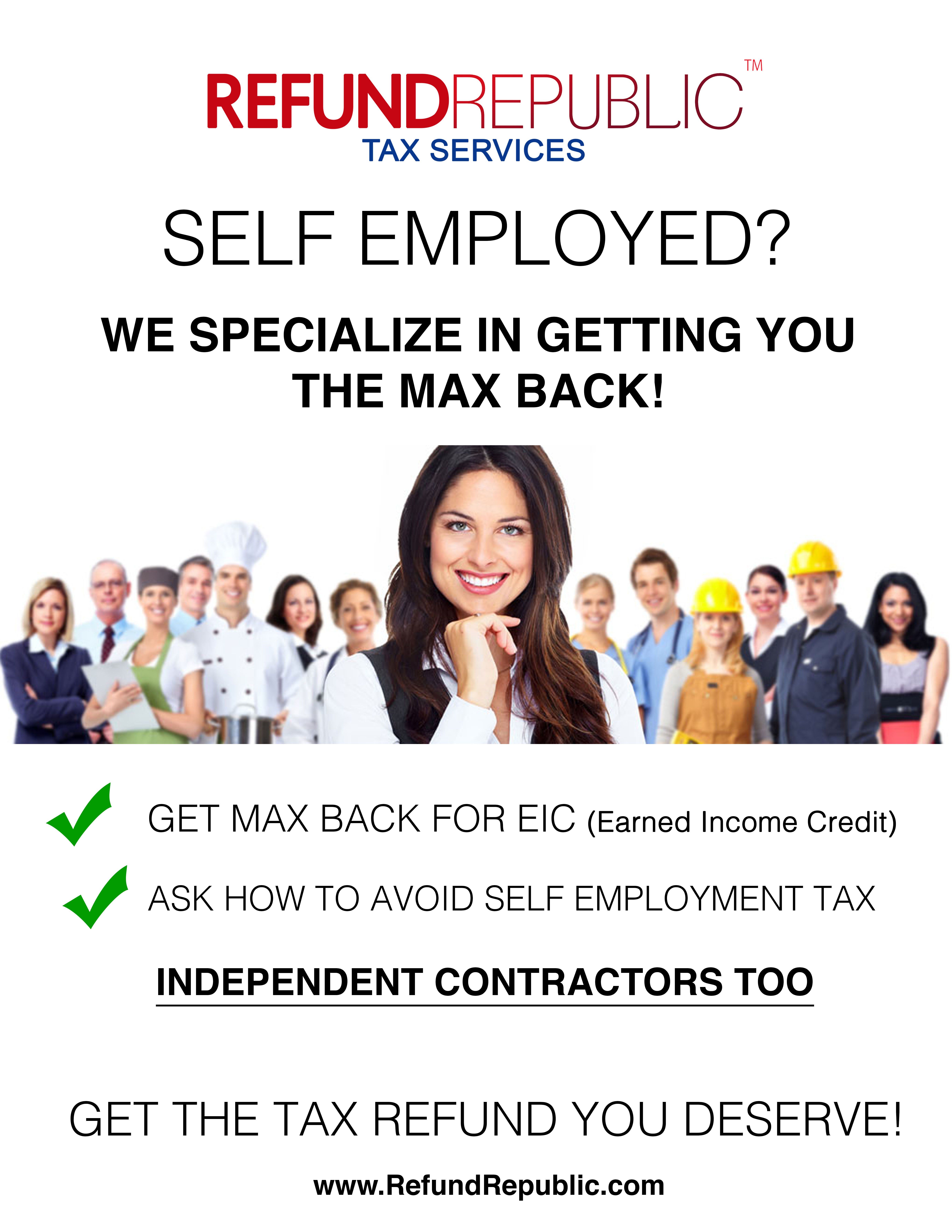 self employed and employed at the same time tax on self employed flyer jpg 5525 7150 tax refund tax services self employment