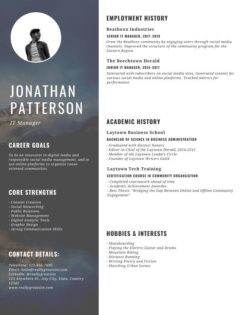 20 it manager resume templates writing tips onedesblog resume templates creative cv template media kit template resume writer online on 20 it manager resume templates writing tips onedesblog resume templates creative cv template media kit template
