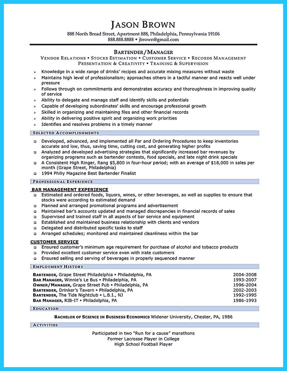 bartender job description resume skills resume place on awesome outstanding details you must put in your awesome bartending resume check more at http snefci org outstan resume examples resume skills server resume