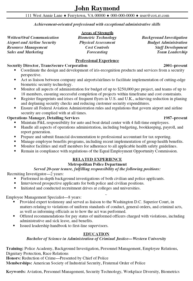 security resume examples on security director resume security resume resume examples sample resume
