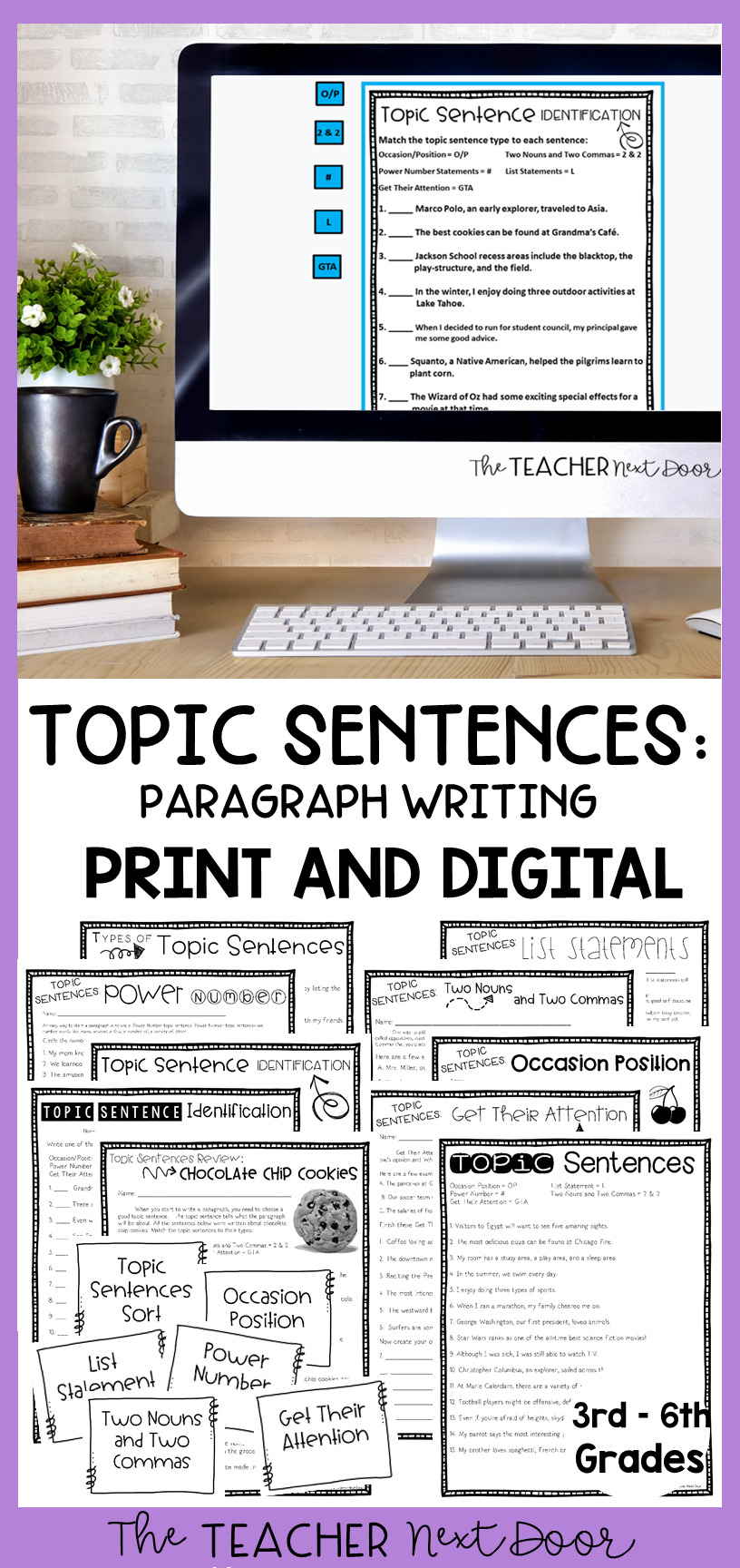 computer skills paragraph on topic sentences for paragraph writing in print and digital topic sentences teaching paragraph writing paragraph writing