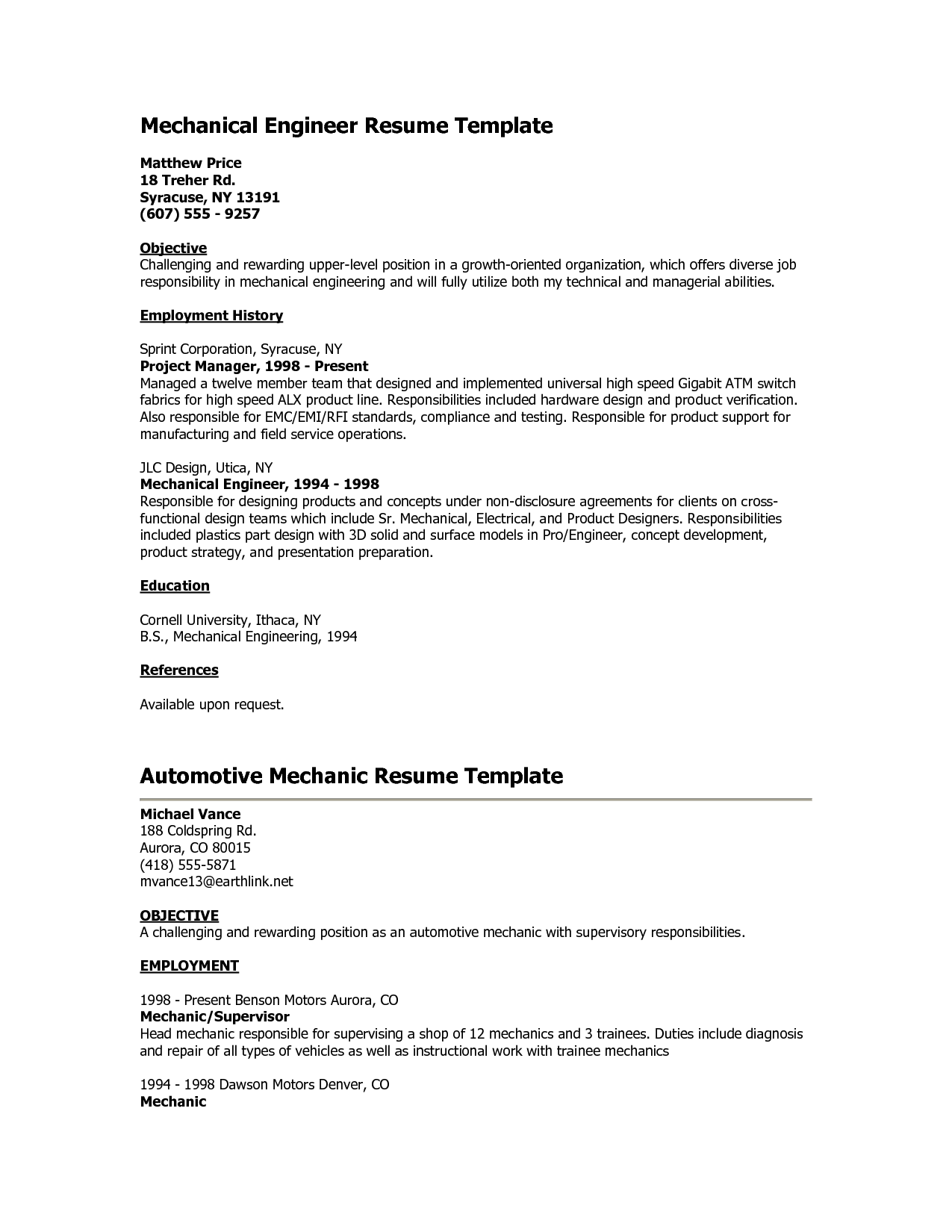 mechanical engineering resume sample on bank teller resume with no experience http www jobresume website bank teller resume with no experience mechanical engineer resume bank teller resume resume