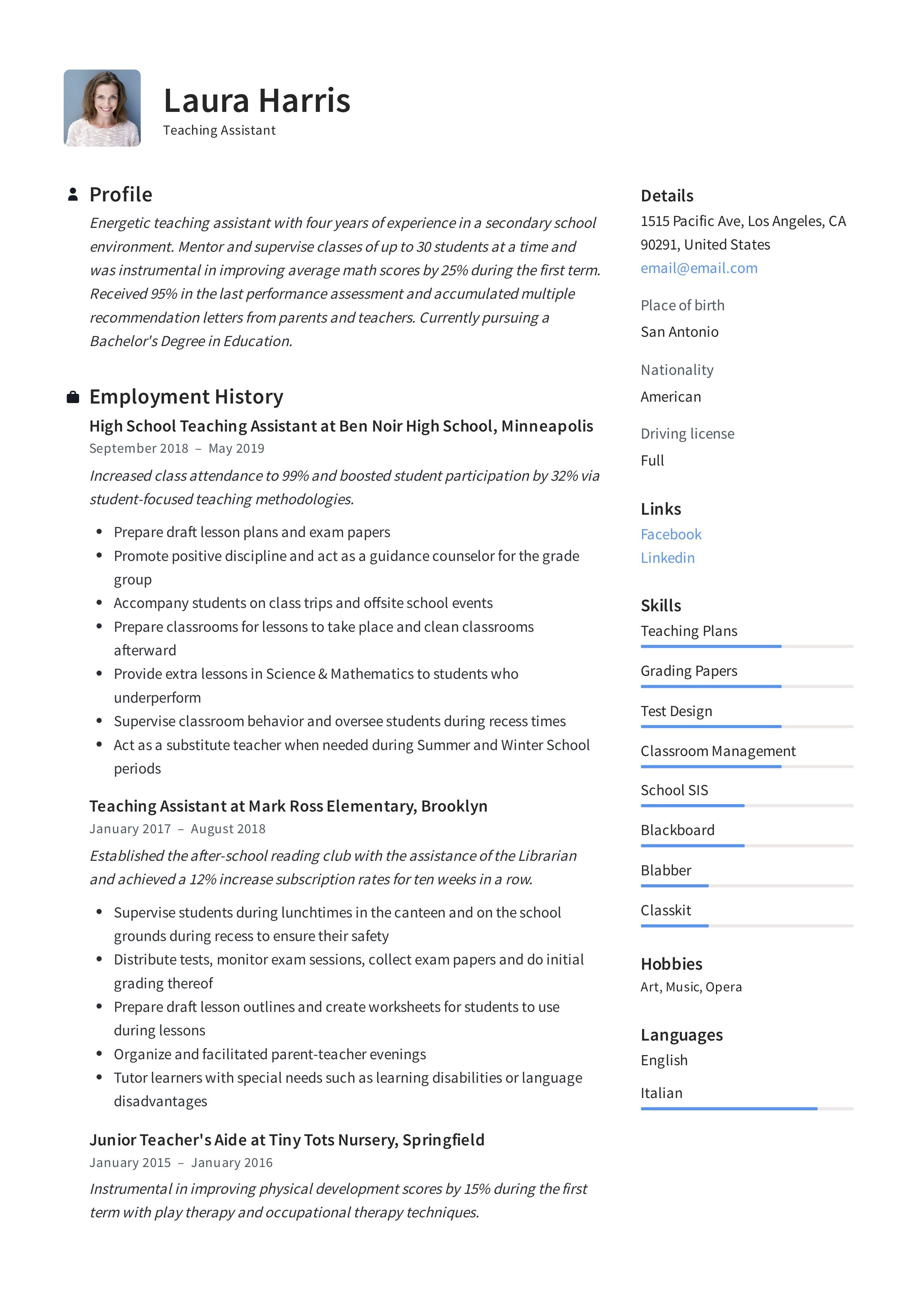 teacher aide job description on teaching assistant resume template teacher aide jobs teacher assistant jobs teachers aide